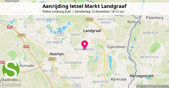 Aanrijding letsel Markt Landgraaf