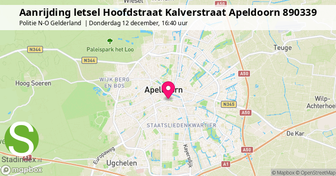 Aanrijding letsel Hoofdstraat Kalverstraat Apeldoorn 890339