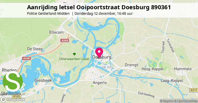 Aanrijding letsel Ooipoortstraat Doesburg 890361