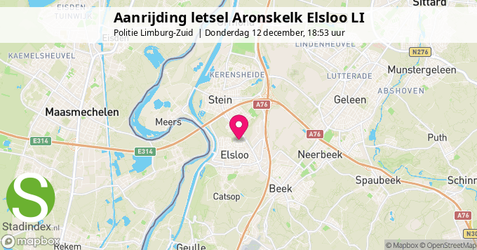 Aanrijding letsel Aronskelk Elsloo LI