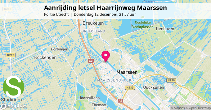 Aanrijding letsel Haarrijnweg Maarssen