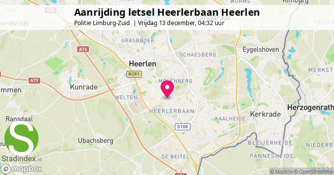 Aanrijding letsel Heerlerbaan Heerlen