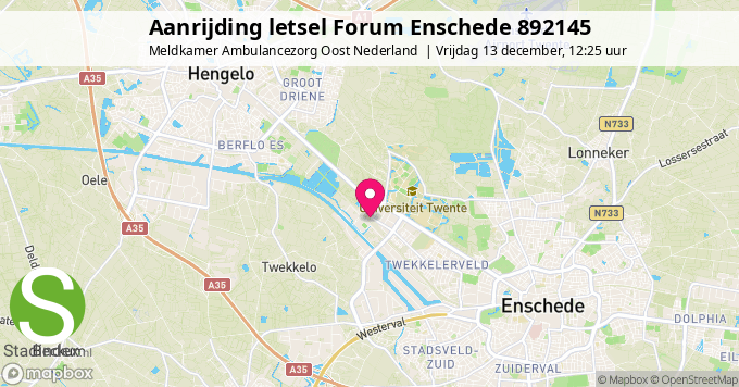 Aanrijding letsel Forum Enschede 892145