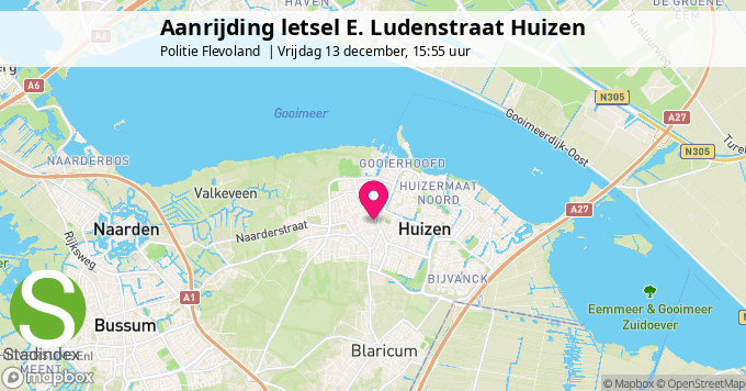 Aanrijding letsel E. Ludenstraat Huizen