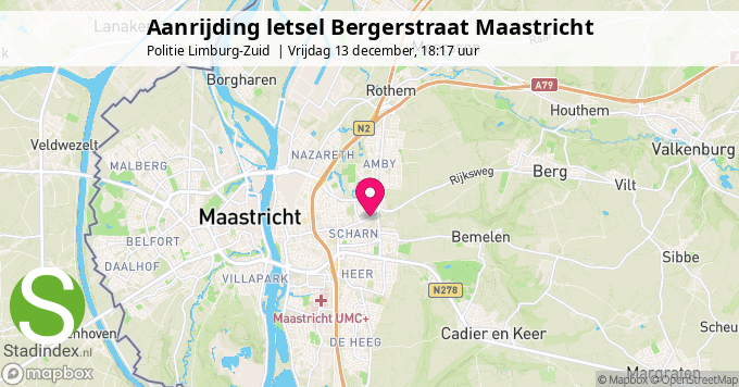 Aanrijding letsel Bergerstraat Maastricht