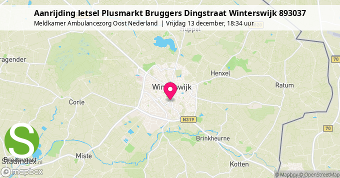 Aanrijding letsel Plusmarkt Bruggers Dingstraat Winterswijk 893037