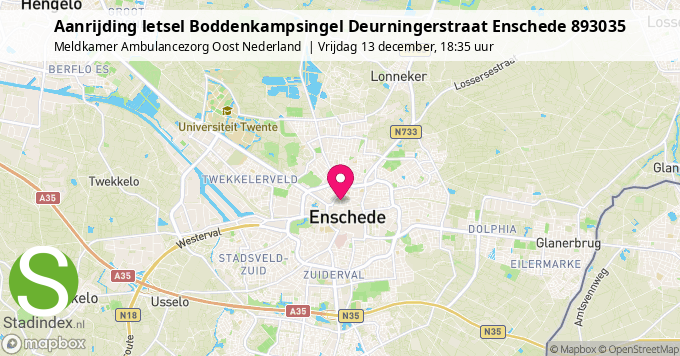 Aanrijding letsel Boddenkampsingel Deurningerstraat Enschede 893035