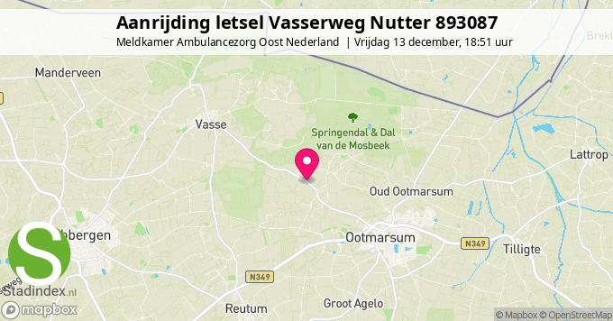 Aanrijding letsel Vasserweg Nutter 893087