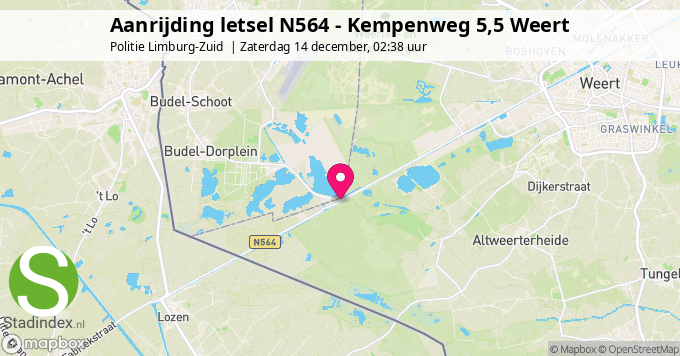 Aanrijding letsel N564 - Kempenweg 5,5 Weert