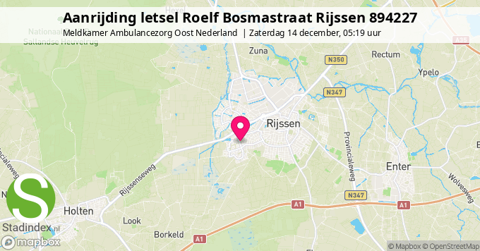 Aanrijding letsel Roelf Bosmastraat Rijssen 894227