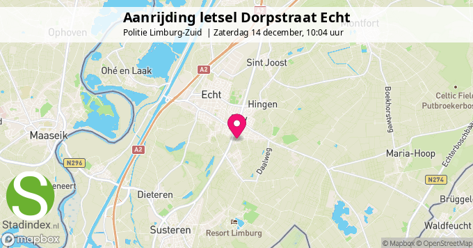 Aanrijding letsel Dorpstraat Echt