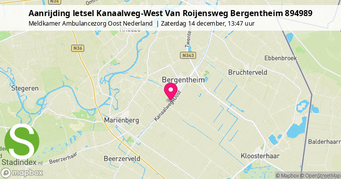 Aanrijding letsel Kanaalweg-West Van Roijensweg Bergentheim 894989