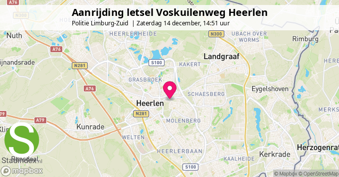 Aanrijding letsel Voskuilenweg Heerlen