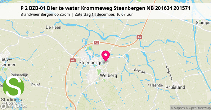 P 2 BZB-01 Dier te water Krommeweg Steenbergen NB 201634 201571