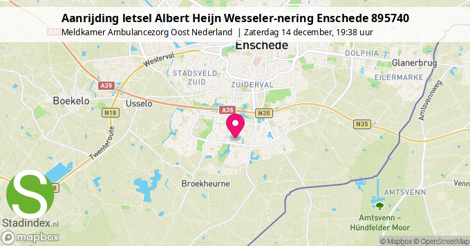 Aanrijding letsel Albert Heijn Wesseler-nering Enschede 895740