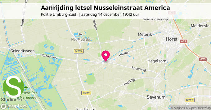 Aanrijding letsel Nusseleinstraat America