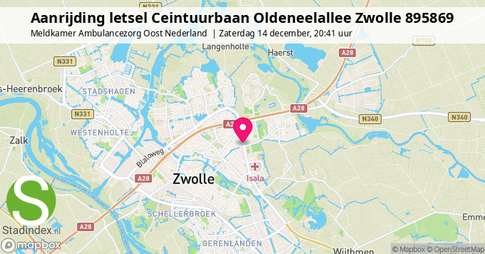 Aanrijding letsel Ceintuurbaan Oldeneelallee Zwolle 895869