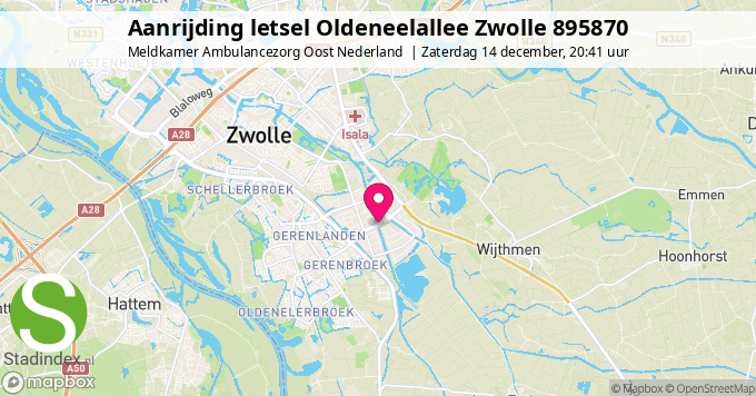 Aanrijding letsel Oldeneelallee Zwolle 895870