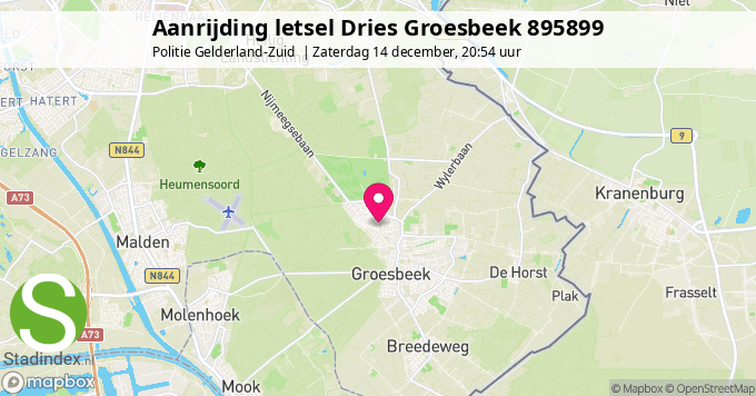 Aanrijding letsel Dries Groesbeek 895899