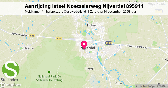 Aanrijding letsel Noetselerweg Nijverdal 895911