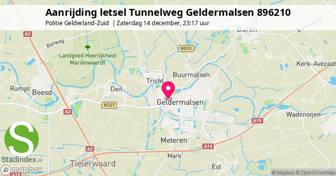 Aanrijding letsel Tunnelweg Geldermalsen 896210