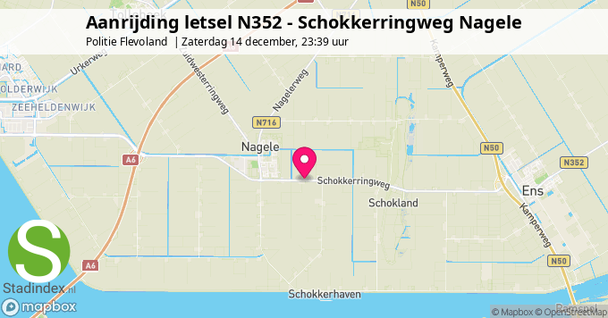 Aanrijding letsel N352 - Schokkerringweg Nagele