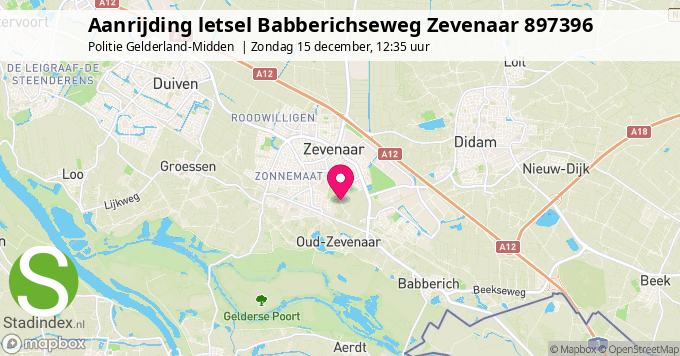 Aanrijding letsel Babberichseweg Zevenaar 897396