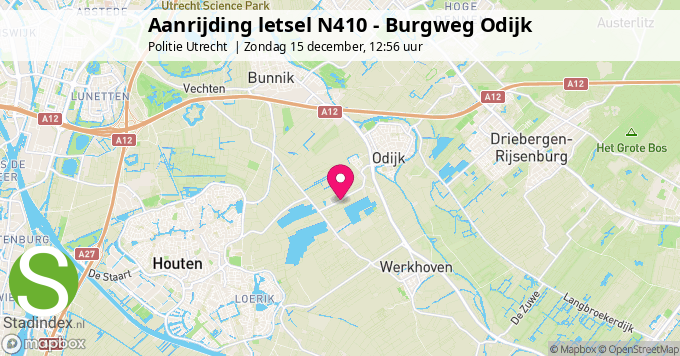 Aanrijding letsel N410 - Burgweg Odijk