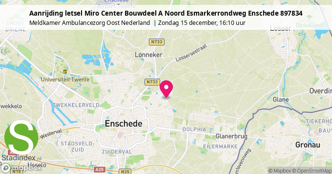 Aanrijding letsel Miro Center Bouwdeel A Noord Esmarkerrondweg Enschede 897834