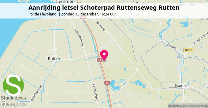 Aanrijding letsel Schoterpad Ruttenseweg Rutten