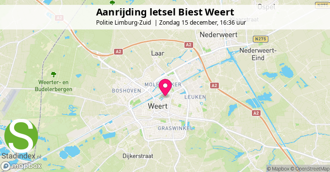 Aanrijding letsel Biest Weert