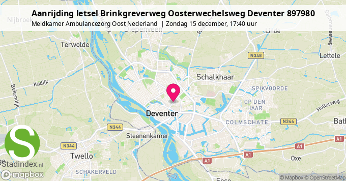 Aanrijding letsel Brinkgreverweg Oosterwechelsweg Deventer 897980