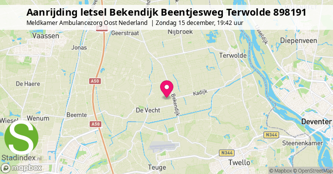 Aanrijding letsel Bekendijk Beentjesweg Terwolde 898191