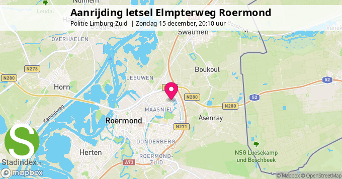 Aanrijding letsel Elmpterweg Roermond