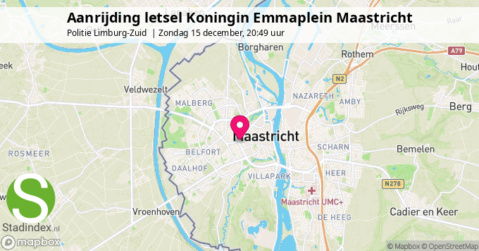 Aanrijding letsel Koningin Emmaplein Maastricht