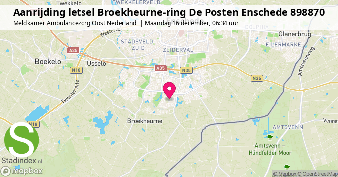 Aanrijding letsel Broekheurne-ring De Posten Enschede 898870