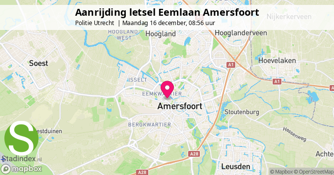 Aanrijding letsel Eemlaan Amersfoort