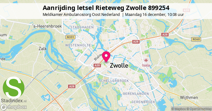 Aanrijding letsel Rieteweg Zwolle 899254