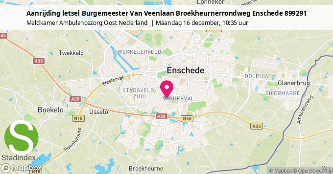 Aanrijding letsel Burgemeester Van Veenlaan Broekheurnerrondweg Enschede 899291