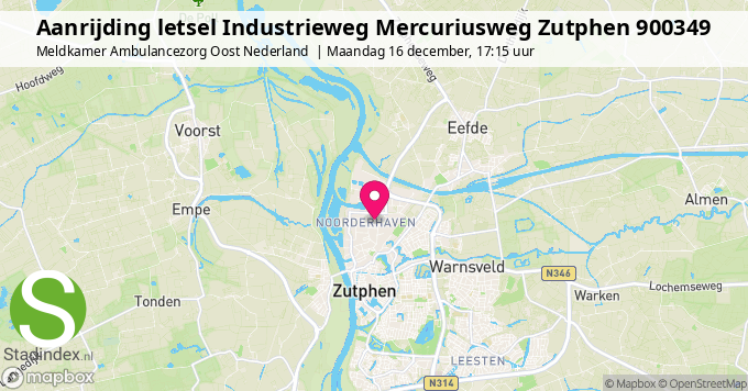 Aanrijding letsel Industrieweg Mercuriusweg Zutphen 900349