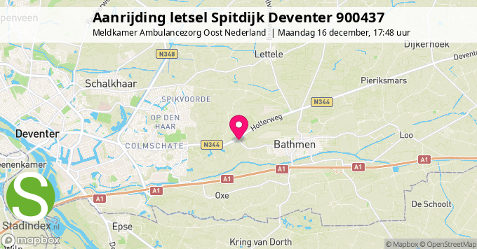 Aanrijding letsel Spitdijk Deventer 900437