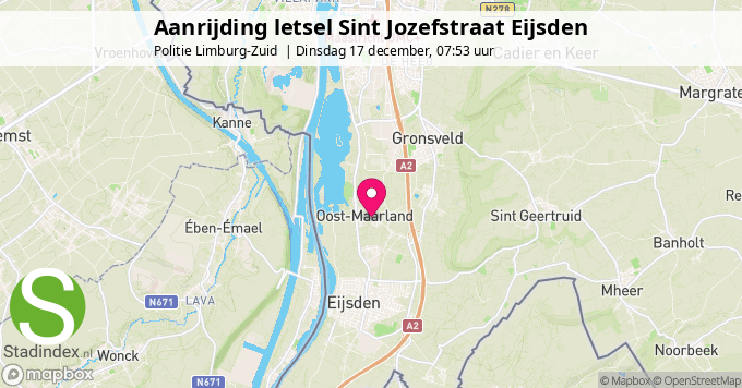 Aanrijding letsel Sint Jozefstraat Eijsden