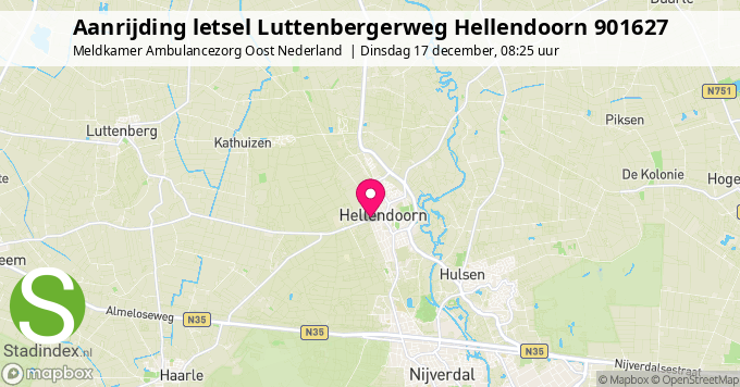 Aanrijding letsel Luttenbergerweg Hellendoorn 901627