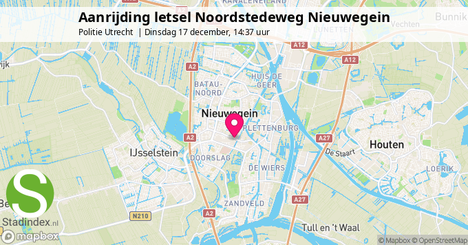 Aanrijding letsel Noordstedeweg Nieuwegein