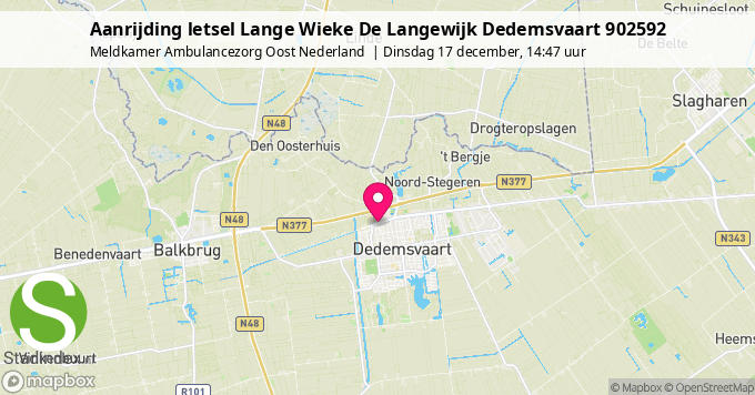 Aanrijding letsel Lange Wieke De Langewijk Dedemsvaart 902592