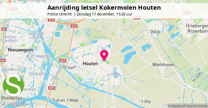 Aanrijding letsel Kokermolen Houten