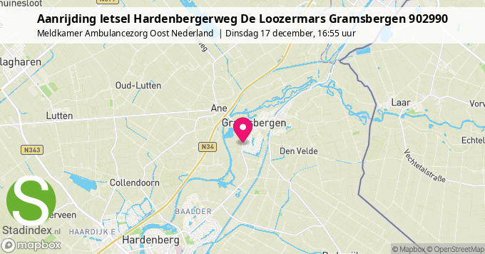 Aanrijding letsel Hardenbergerweg De Loozermars Gramsbergen 902990