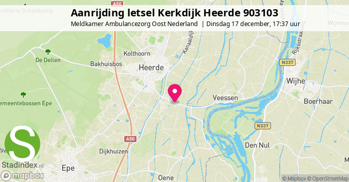 Aanrijding letsel Kerkdijk Heerde 903103