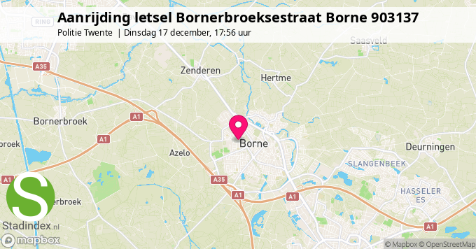 Aanrijding letsel Bornerbroeksestraat Borne 903137