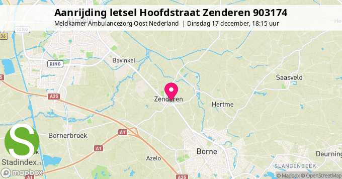 Aanrijding letsel Hoofdstraat Zenderen 903174